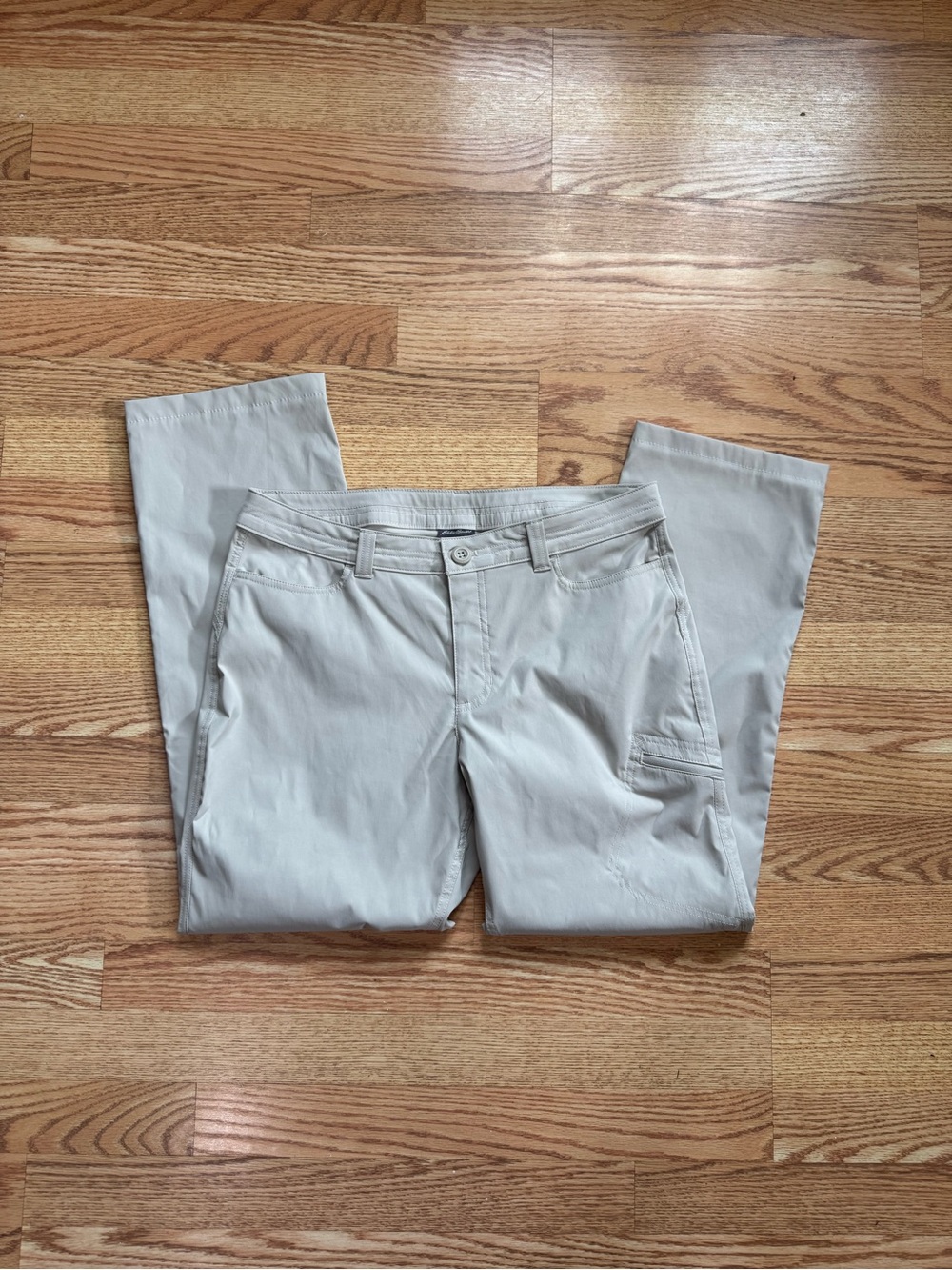 Womens Light Gray / Cream Cargo Hiking Pants
